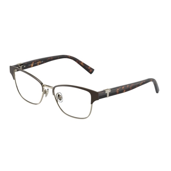 Tiffany & Co Frame TF1152B 6021 52 Brown Havana Pale Gold Eyeglasses 1152B - Picture 1 of 3